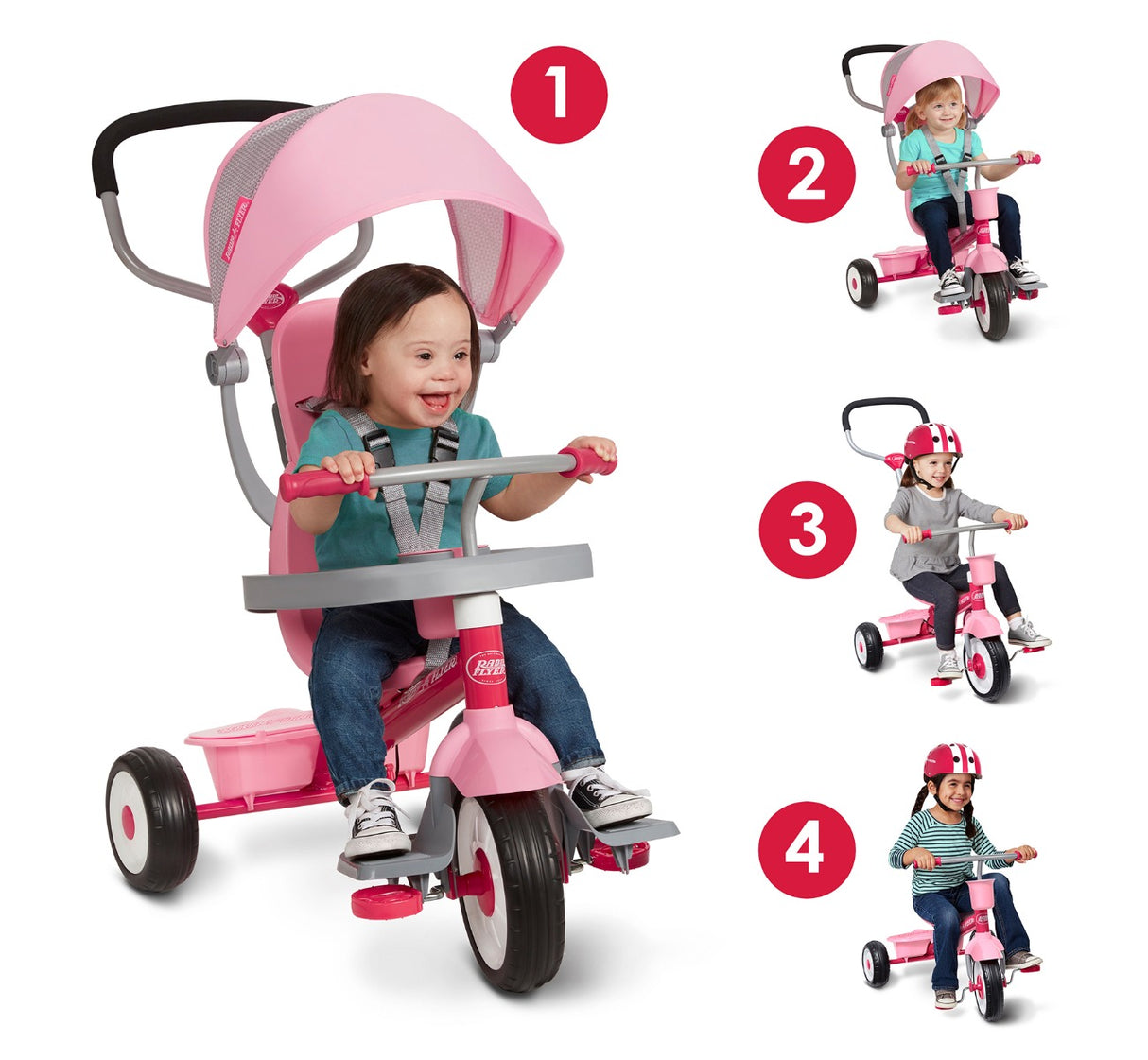 4-in-1 Stroll ‘N Trike® 4 ways to ride