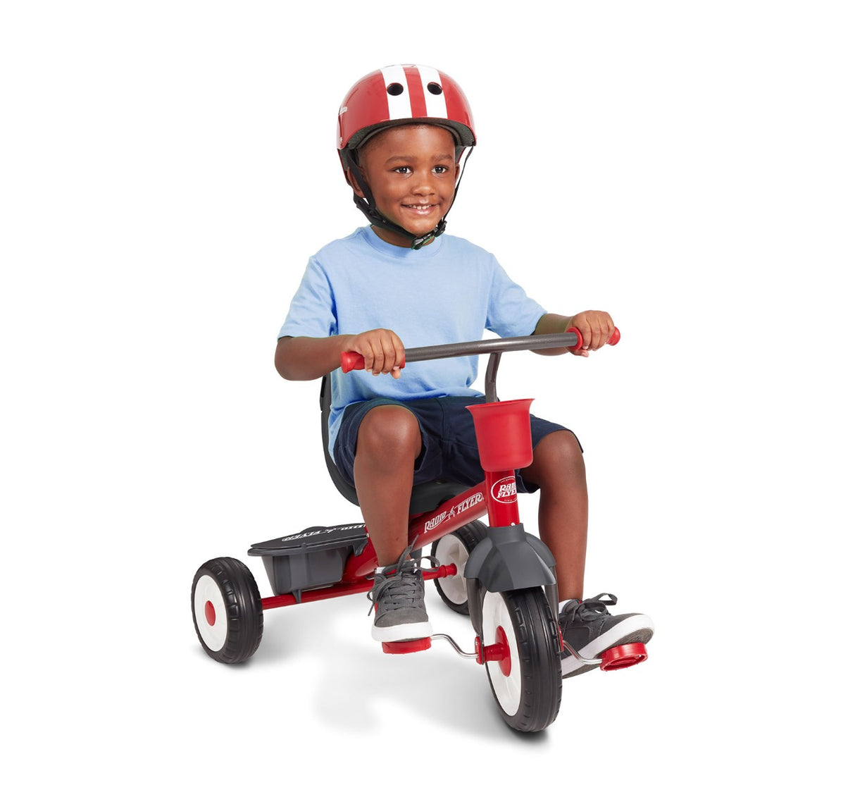 Boy riding 5-In-1 Stroll ‘N Trike® in Classic Trike Mode