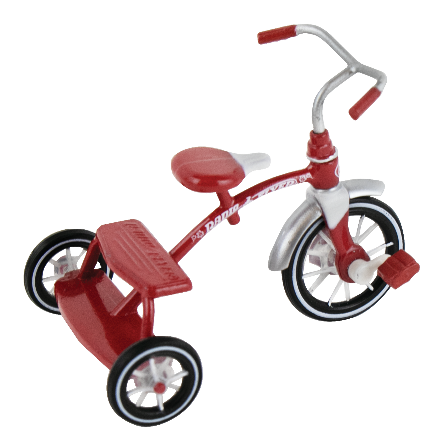 View Thumbnail of World's Smallest Classic Red Dual Deck Tricycle in Slide 