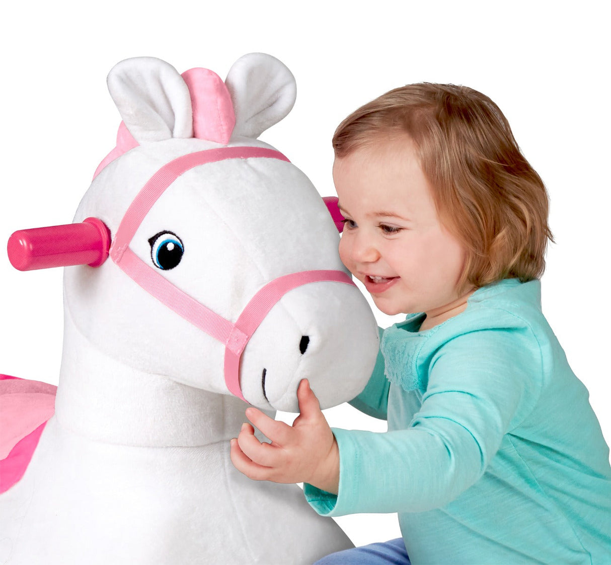 Girl with Socks™: Rolling Pony's friendly plush face