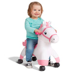 Girl riding Socks™: Rolling Pony