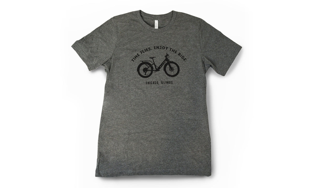 Adult Shirt Gray Flyer Bike S