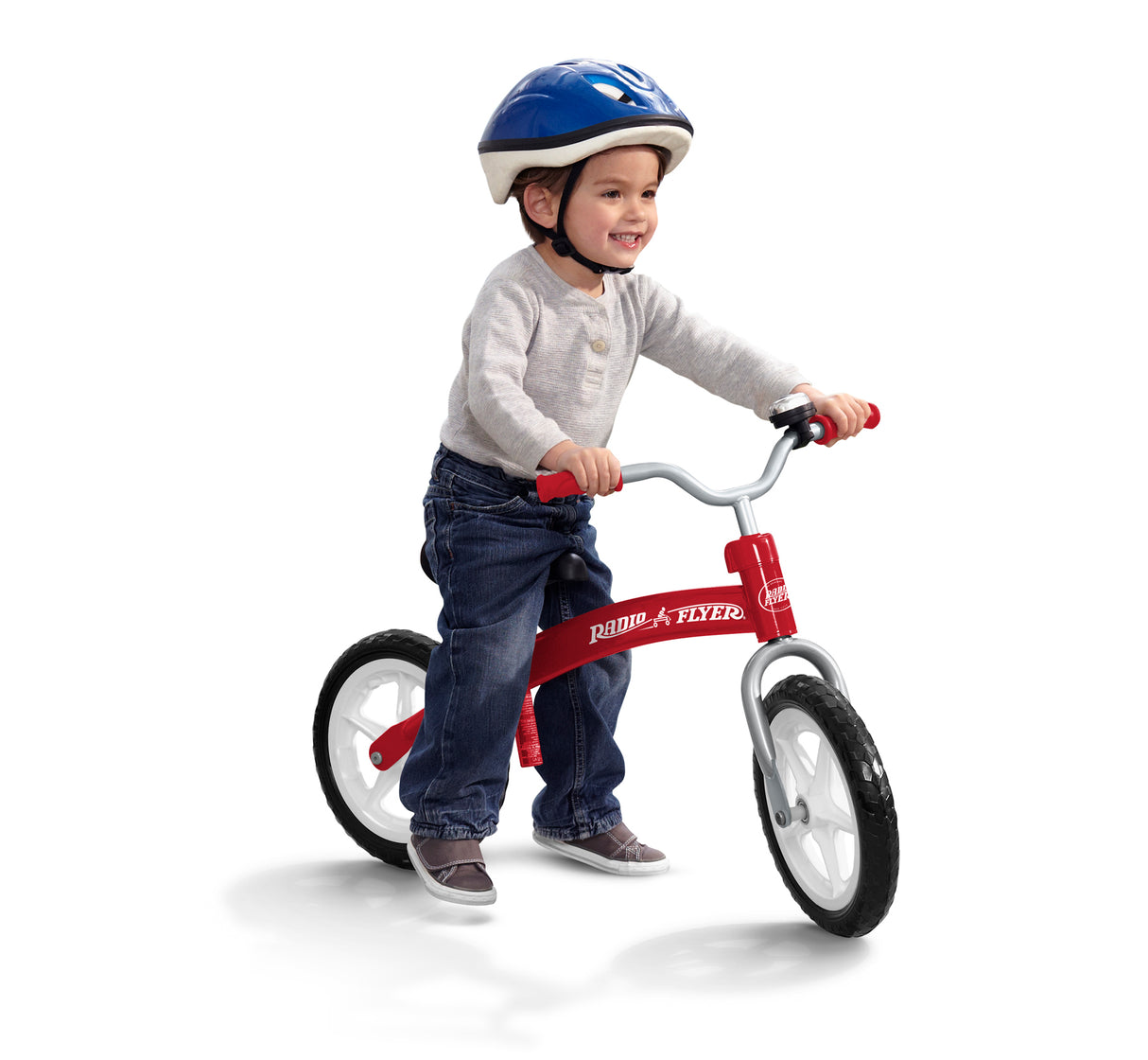 Pedal-free beginner bike allows child to focus on balance