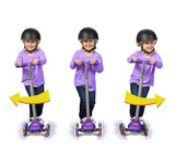 Purple Lean â€˜N GlideÂ® With Light Up Wheels' Lean to steer technology